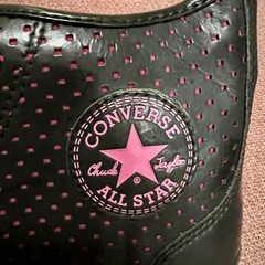 【新品】CONVERSE ALL STAR ブラック/ピンク 27.5cmの画像