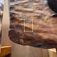 一枚板 鯉の浮き彫り　年代物！の画像