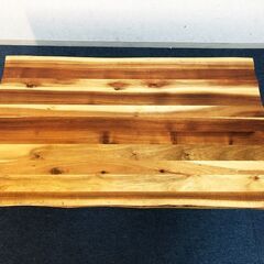 天然木アカシア無垢材 センターテーブル アイアン脚部マットブラック アジャスター付き リビングテーブル 北欧カントリーデザインの画像