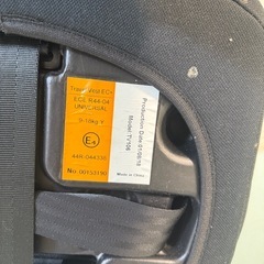 TVA チャイルドシート ブラック/ストライプの画像