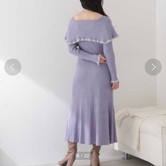 JILL by JILL STUARTのケープリブニットワンピースです☺️の画像