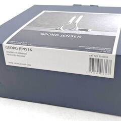 【未使用】GEORG JENSEN ジョージ ジェンセン キャンドルホルダー COBRA コブラ 2個セット 全高16cm ステンレススティール(ミラー仕上げ)の画像