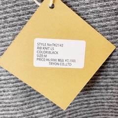 【未使用】Almond Surfboards & Design アーモンド サーフボード デザイン RIB KNIT LS リブ ニット ロングスリーブ M ブラック TK2142 ユニセックスの画像