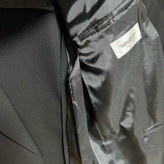 メンズスーツ　黒　上下セットXLの画像