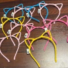LED猫耳ヘアバンド10個セットの画像
