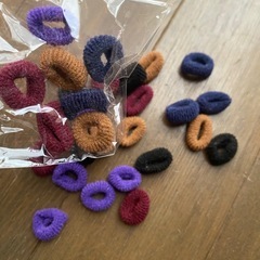 モード系　ベビー　ドール　人形用　ヘアゴム　ゴム　カラフル　ピンク　キッズ　ドールハウス　ドール用の画像