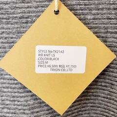 【未使用】Almond Surfboards & Design アーモンド サーフボード デザイン RIB KNIT LS リブ ニット ロングスリーブ M ブラック TK2142 ユニセックスの画像