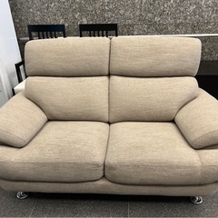 格安★ニトリ　コウテイ　ハイバックソファ　ファブリックソファ　2人がけの画像