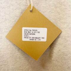 【未使用】Almond Surfboards & Design アーモンド サーフボード デザイン RIB KNIT 6.5/S TEE ラグラン Tシャツ リブ ニット L ナチュラル TK2225 ユニセックスの画像