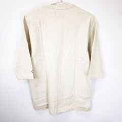 【未使用】Almond Surfboards & Design アーモンド サーフボード デザイン RIB KNIT 6.5/S TEE ラグラン Tシャツ リブ ニット L ナチュラル TK2225 ユニセックスの画像