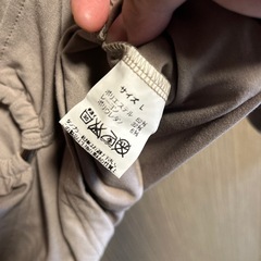 お話し中★グレーのカットソーLサイズ　レディースの画像