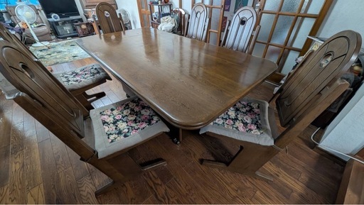 ダイニングテーブルセット(椅子6脚、椅子1脚のみも可)