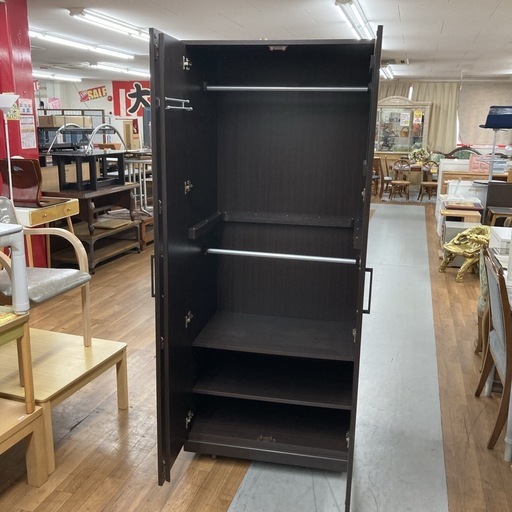 ジモティー限定価格！S189 ⭐ ワードローブ クローゼット アーデル80 幅79.5cm USED 綺麗