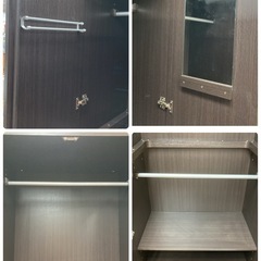 ジモティー限定価格！S189 ⭐ ワードローブ クローゼット アーデル80 幅79.5cm USED 綺麗の画像