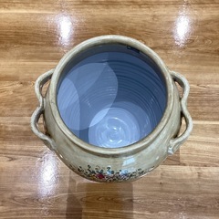 陶器製　手持ち付き壺【町田市再生家具】252289の画像