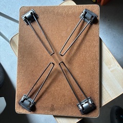 折りたたみテーブル 2個セット ＋ タオルハンガーラック 1個の画像