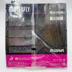 【未使用】バタフライ 卓球ラバー ロゼナ 黒 中 1.7 ROZENA ブラック 06020 Butterfly ハイテンション裏ラバーの画像