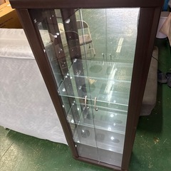 ガラス扉ショーケース！照明付きです！！！の画像