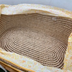 レトロ　ヴィンテージ　ラタンゆりかご　ベビーベッドの画像