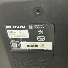 FUNAI　32型　液晶テレビ　2019年製の画像