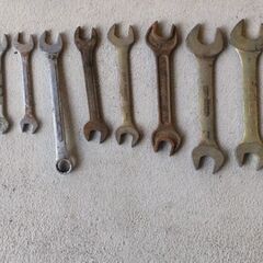 🍓 昭和のしっかり作り・味わいのある古工具セット／サイズ対応で使い勝手抜群／スパナ・レンチ・ドライバー／２５本 ／1個あたり７８円 part②の画像