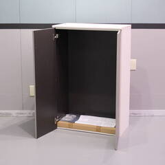 ∞ 0324N04 倉庫保管品 ナスラック 玄関収納 下台 ダークブラウン FLW710700G ※直接引取限定（愛知県岡崎市）ジの画像