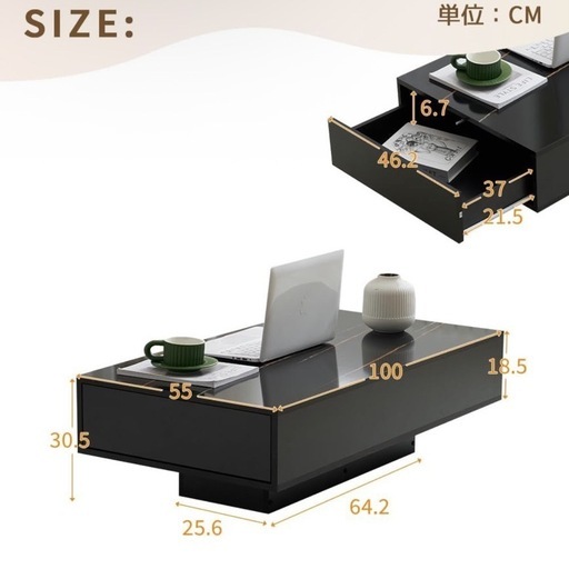 【金額交渉可】大理石風テーブル