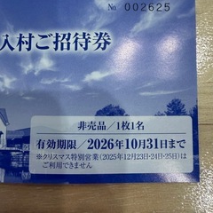 なばなの里　入村チケット2〜4枚の画像