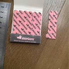 ピンク　ダルトン　ボノックス　ネイルファイル　爪やすり　パーツ　紙物　雑貨　海外　ネイル　バッファー　アンティーク雑貨　ディスプレイ　おすそ分けファイル素材　ジャンクジャーナル素材　ハンドメイドパーツ　アンティーク　オブジェの画像