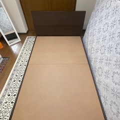 ニトリ セミダブルベッドフレーム&マットレス　送料別 引取も可（広島県）の画像