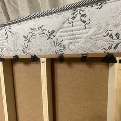 ニトリ セミダブルベッドフレーム&マットレス　送料別 引取も可（広島県）の画像