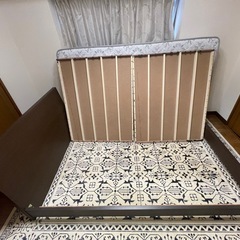 ニトリ セミダブルベッドフレーム&マットレス　送料別 引取も可（広島県）の画像