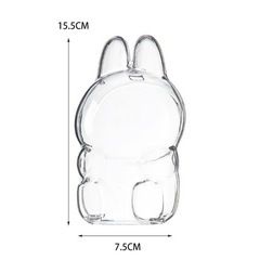 LABUBUクリアケースぬいぐるみの画像