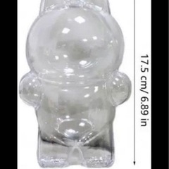 LABUBUクリアケースぬいぐるみの画像