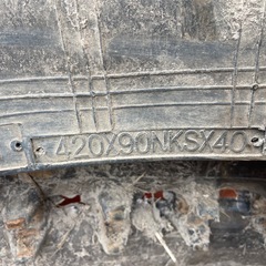 クボタ コンバイン SR25 3条 420X90NKSX40 クボタ クローラー キャタピラー 2本セット 中古 配送可の画像