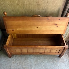 収納付きベンチの画像