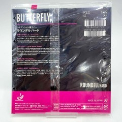 【未使用】バタフライ ROUNDELL HARD 05890 ラウンデルハ−ド レッド 厚 Butterfly 卓球ラバーの画像
