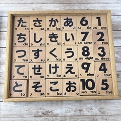 くもん ひらがなつみき 木 積み木 おもちゃ 知育玩具の画像
