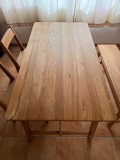 【無垢材】ダイニングセット(定価69,990円)