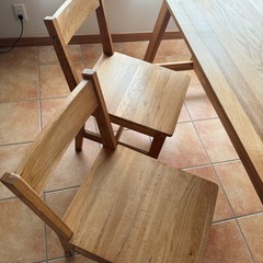 【無垢材】ダイニングセット(定価69,990円)の画像