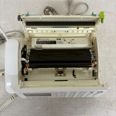 Panasonic パーソナルファックス KX-PD383DLE1 100V 動作確認済 電話機 FAX 子機2台セット ホワイト 電話 パナソニック Y2387の画像