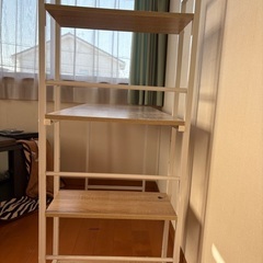 棚付きスチールデスク　ジャンク品の画像