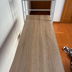 棚付きスチールデスク　ジャンク品の画像