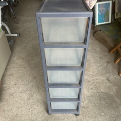 収納　整理　棚　
プラスチックケース　5段　の画像
