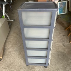 収納　整理　棚　
プラスチックケース　5段　の画像