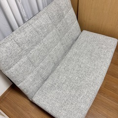 幅130 3wayリクライニング 2人掛け コンパクト ローソファ ハイバック ソファベッド 座椅子 折りたたみの画像