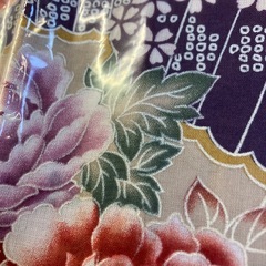 M2511-130 ハンカチ 和柄 ピンク おそらく未使用品の画像