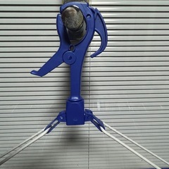 洗濯用10連ハンガー　ワイヤー式　ライトブルーの画像