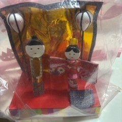 工作で作った雛人形？の画像