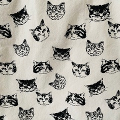 猫柄トートバッグ エコバッグ かわいい おしゃれ 通勤通学の画像